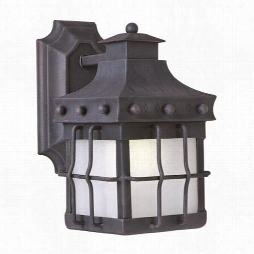 Maxim Lightiing 86081fscf Nantucket Ee 10-1/2""h 1 Light Outdoor Wall Lantern In Coountry Fodge