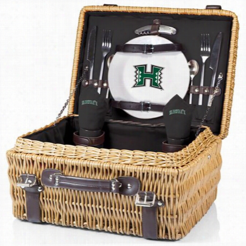 Picnic Time 208-40-179-204-0 Champion University Of Hawaii Warriors Digital Print Basket Ni Bl Ack