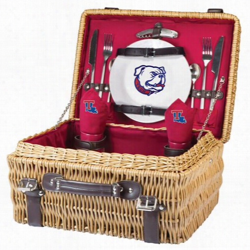 Picnic Time 208-40 Champkon Louisiana Tecu Bulldogs Digital Print Basket