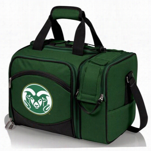 Picnic Time 508-23-123-134-0 Malibu Colorado State Rams Digital Print Tote In Hunteer Unseasoned