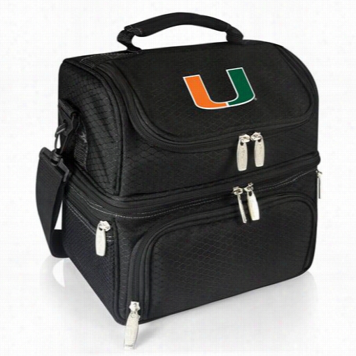 Picnic Life 512-80-175-324-0 Pranzo Universiity Of Miami Digital Print Personal Cooler In Wicked