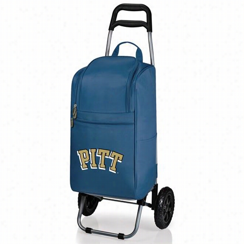 Picnnic Time 545-00-138-504-0 University Of Pittsburgh Panthers Digital Print Cart Cooler In Navy