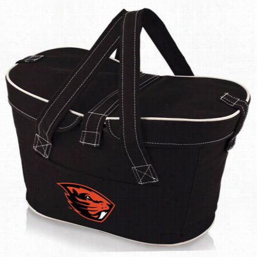 Picnic Time 599-00-179-844-0 Mercado Oregon State Beavers Digitlprint Basket In Blak