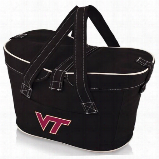 Picnic Time 599-00-179-604-0 Mercado Virginia Tech Hokies Digita Lp Rint Basket In Black