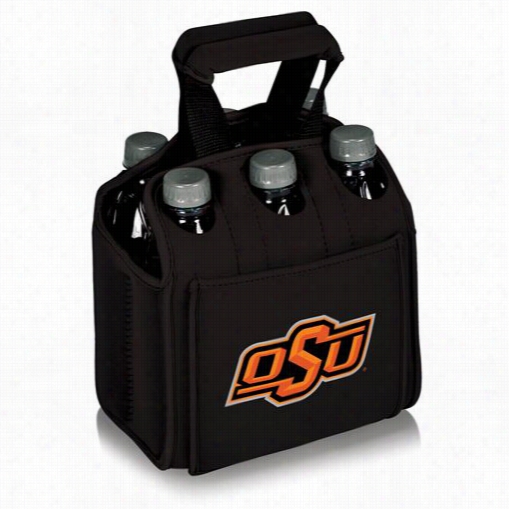 Pidnic Time 608-00-179=643-0 Oklahoma State Cowboys Digital Print Six Pack Ocoler Tote In Black