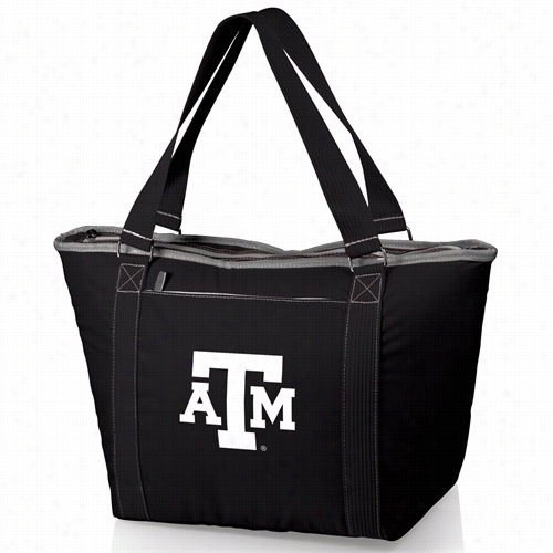 Picnic Time 619-00-175-562-0 Topanga Texas A And M Aggies Emb Roideded Cooler Tote In Black