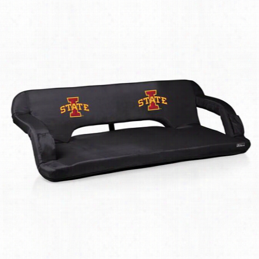 Picnic Time 628-00-179-234-0 Reflex  Iowa State University Cyclones Digital Print Travel Couch I Black