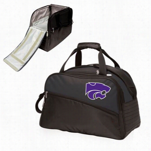 Picnic  Time 671-00-175-254~0 Stratuus Kansas State Wildcats Digital Print  Duffel Bag In Black