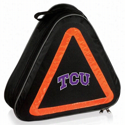 Picnic Time 699-00-179-844-0 Texas Christian University Horned Frogs Digital  Print Roadside Exigency Kit In Black