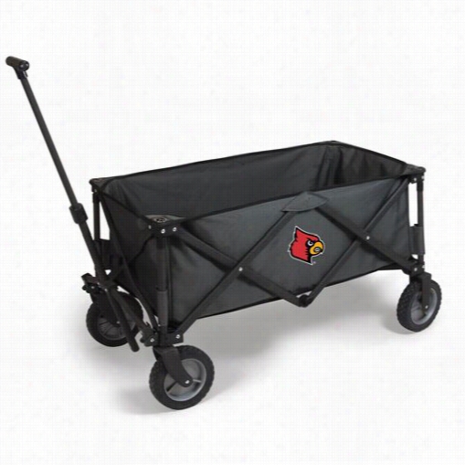 Picnic Tiem 739--00-679-304-0 Adventure University F Louisville Cardinals Digital Print Wagon In Dark Grey/black