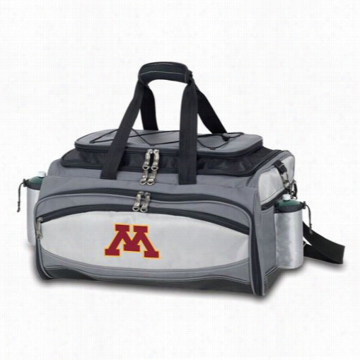 Picnic Time 770-0-175-36-40 Vulcsn University Of Minnesota Golden Gophers Digital Print Basket In Black