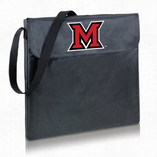 Picnic Time 775 -00-175-334-0 X-grill Miami U Red Hawks Digital Print Bbq Grill In Black