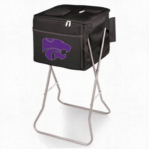 Picnic Time 780-00-179-254--0 Party Kansas State Wildcatsd Igital Print Cube In Black