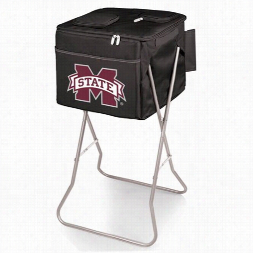 Picnic Tmie 780-00-179 -384-0 Party Mississippi State Bulldogs Digital Print Cube In Black