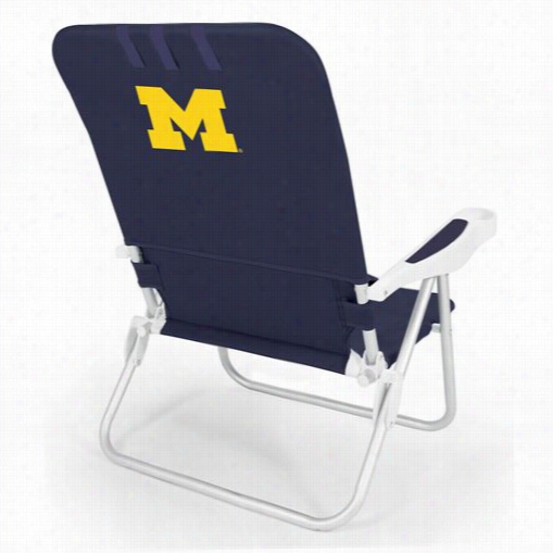 Picnic Time 790-00 Monaco University Of M Ichiggan Wolverines Digital Print Beach Chair