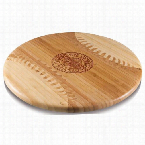 Picnic Time 89-00-505-283-0 Homerun Uniersity Of Louisiana Lafayette Ragin Cajuns Engraved Cutting Board In Natural Wood