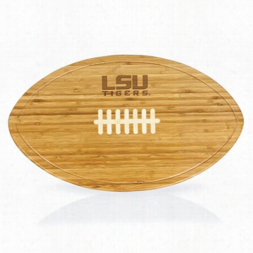 Picnic Time 908-00-505-293-0 Louisiana State University Tigers Kickoff Enfraved Cuttting Board In Natural Wood