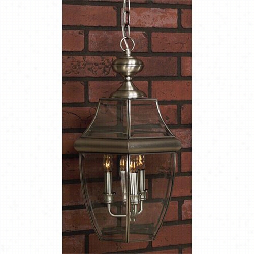 Quoizel Ny11b0p Newbury 4 Light Outdoor Epndant In Pewter