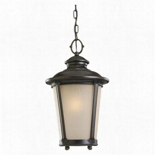 Sea Gull Lighting 69340bel-780 Cape May 1 Light Fluorescent Outdoor Pendant In Burled Iron