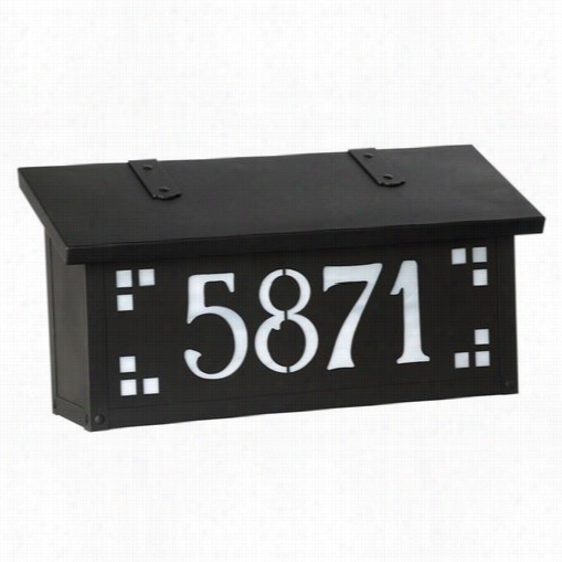 America's Finest Mailboxes Af -22-hn-tb-ww Pasadena Horizontal Family Numbers Mailbox In Textured Wicked