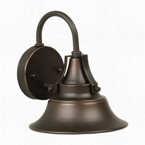 Craftmade Z404-88 Unino 1 Light Outdoor Small Wall Sconce In Oiled Bronze Gilded