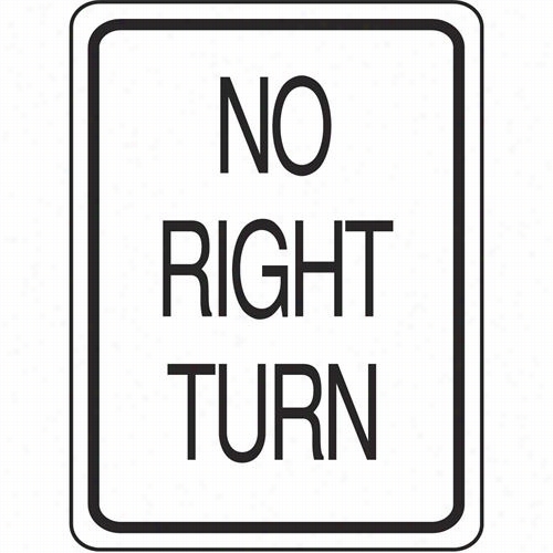 Eagle One S183 No Right Turn Sign