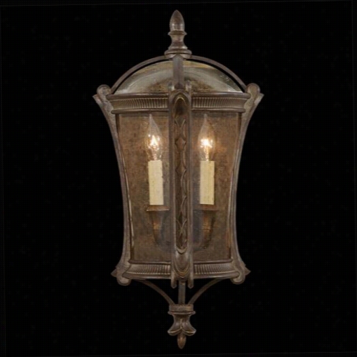 Amerce Art Lamps 574781 Gramercy Park 2 Light Outdoor Wall Scoonce In Aged  Antque Gold