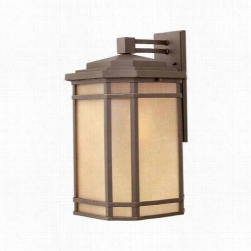 Hinkley Lighting 1275oz Cherry Creek Large 1 Light Outodor Wall Ssconce In Oil Rubbed Bronze