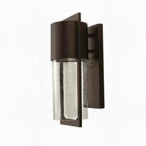 Hinnkley Lighting 1320kz-led Dwelll Smalll 1 Light Lled Otdoor Walll Sconce In Buckeye Bronze