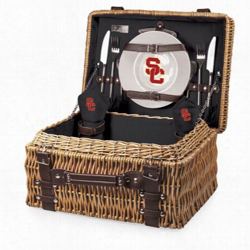 Picnic Time 208-40-179-094-0 Champion In Black With Usc Trojans Digittal Print