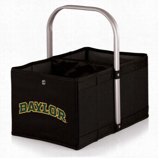 Picnic Time 546-00-179-924-0 Urban Baylor University  Bears Digital Print Basket In Black