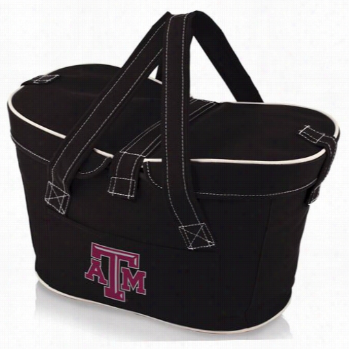 Pinic Time 599-00-79-564-0 Mercaado Texas A And M Aggies Digital Print Baskte I Black