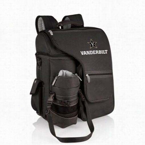 Picnic Time 462-00-175-s84-0 Turismo Vanderbilt U Commdoores Digital Print Backpack In Black