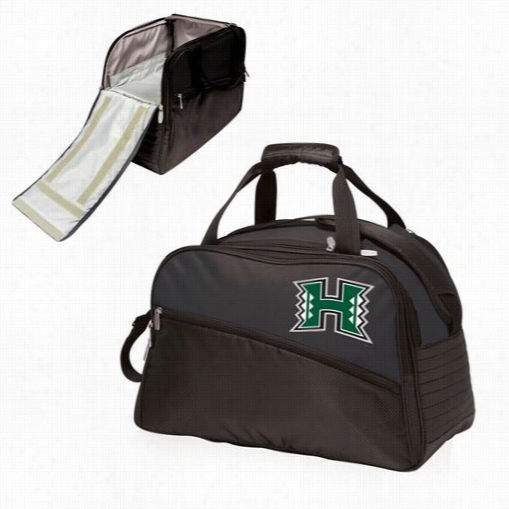 Picnic Time 671-00-175-204-0 Stratus University Of Hawaii Warriors Digital Print Duffel Bag In Wicked