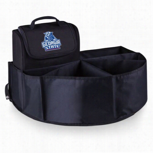 Picnic Time 715-00-179-04-1 Georgia State Universityy Panthers Digital Print Trunk Boss In Black With Cooler