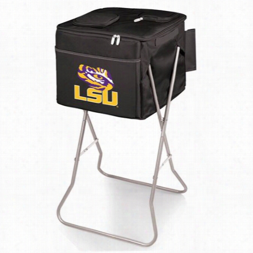 Picnic Time 780-00-179-294-0 Party Louisiana State University Tigers Digital Print Cube In Black