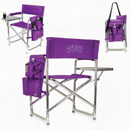 Picnic Time 809-00 Texas Chrkstian University Digital Print Sports  Chair