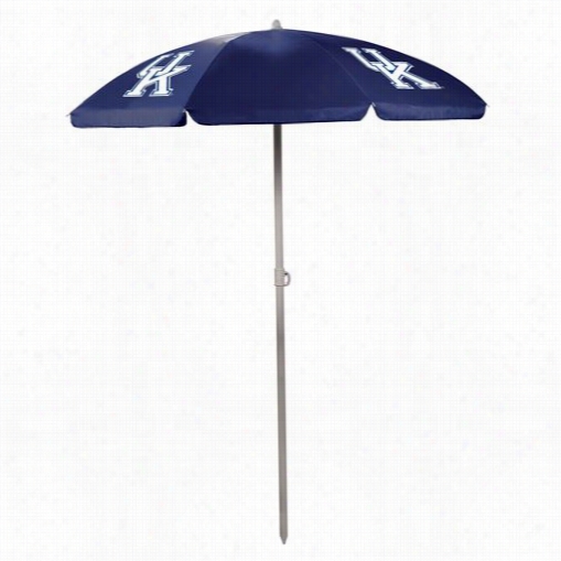 Picnic Time 822-00-138-264-0 University Of Kentucky Wildcats Digital Print Umbrella In Navy