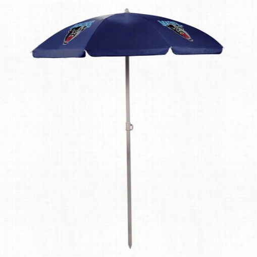 Picnic Time 822-00-138-804-0 University Of Maine Black Bears Idgital Print Umbrella In Navy