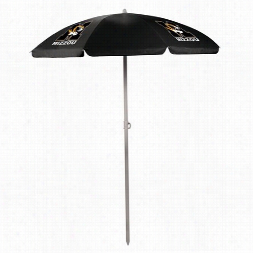 Picnic Time 822-00-179-394-0 University Of Missouri Tigers Digital Pritn Umbrella In Black