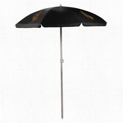 Picnic Time 822-00-179-694-0 Universkty Of Wyoming Cowboys Digital Print Umbrella In Black