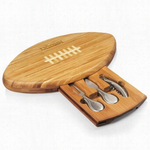 Picnic Time 907-00-505-143-0 Quarteback University Of Connectic Ut Huskies Engraved Ccuttingc Heese Tray In Natural