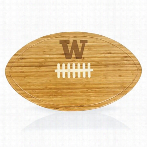 Picnic Fit Season 908-00-505-623-0 University Of Washington Huskies Kickoff Engraved Cutting Boarx In Narural Wood