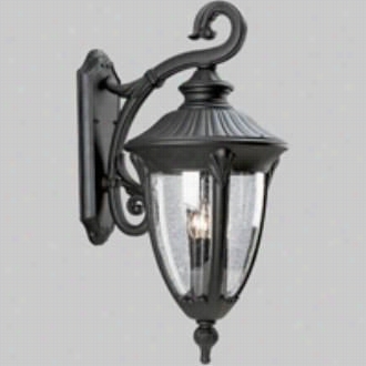 Progress Lightinng P5824-31 Meridian 3 - Light Wall Lantern In Black