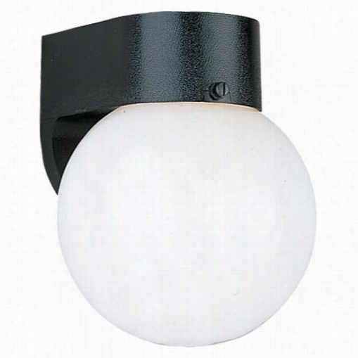 Sea Gull Lighting 8955ble-12 Outdoor Wall 1 Light Outdoor Energy Wall Lantern In Black