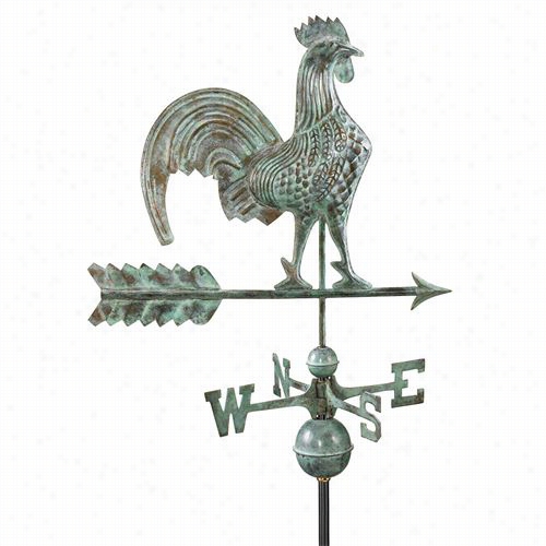 Good Directions 501v1 25"" Rooster Weathervane In Blue Verde