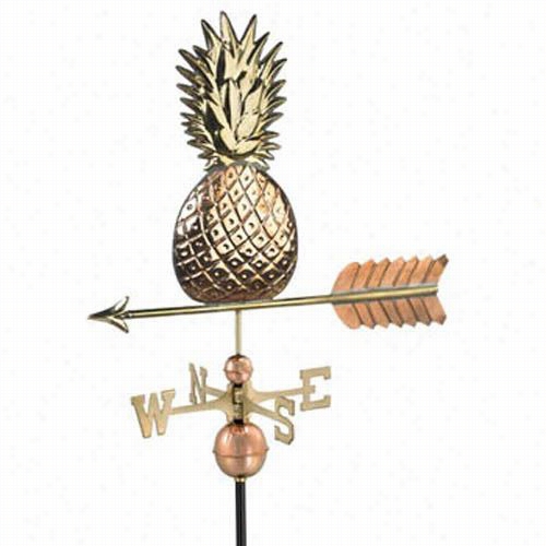 Good Direct Ions 965p Pineapple Weatherv Ane In Polised Copper