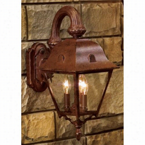 Hanover  Latern B58frm Medium  Jefferson 25w Per Socket 3 Lighht Outdoor Wall Light