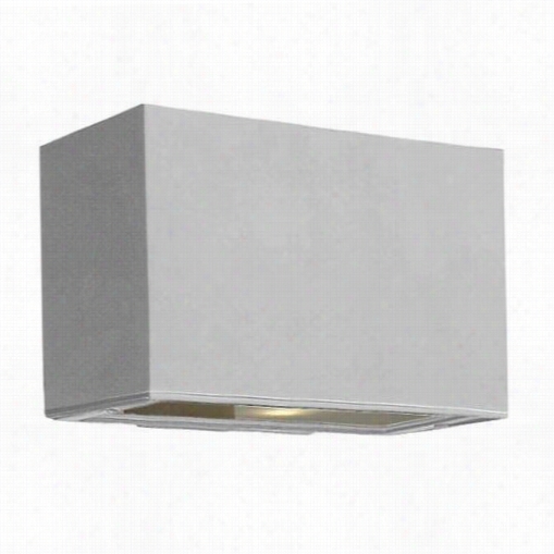 Hinkley Lighting 1645tt Atoantis 75w 1 Light Mini Outdood Wall Pocket Sconce In Titanium