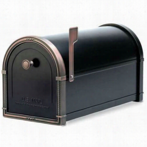 Acrhitectural Mailboxse 5505 Coronado Mailbox With Antique Copper Accents